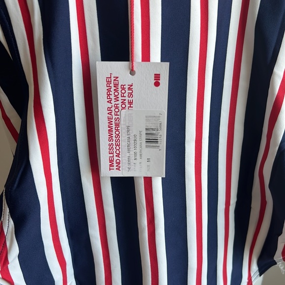 Solid & Striped Gemma Americana stripe one piece suit NWT - Picture 7 of 8